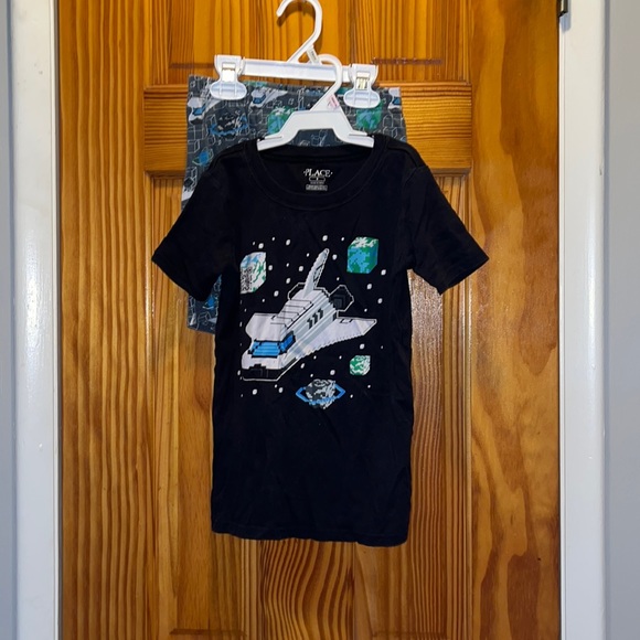 Boys size 8 pajama set with spaceship by The Children’s Place - Picture 1 of 8